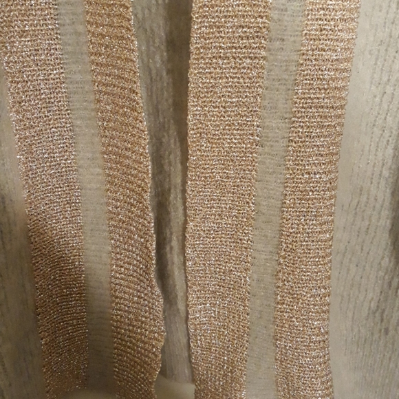 J S Millenium light gray and gold shrug. - Picture 3 of 6